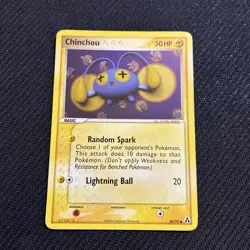 Chinchou 50/92 ex Legend Maker Pokemon LP - Image 1