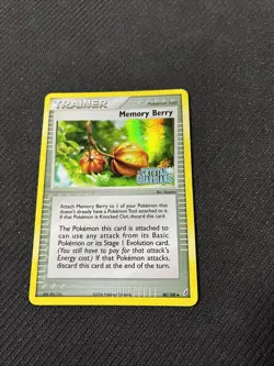 Memory Berry 80/100 ex Crystal Guardians Reverse Holo Pokemon LP - Image 1