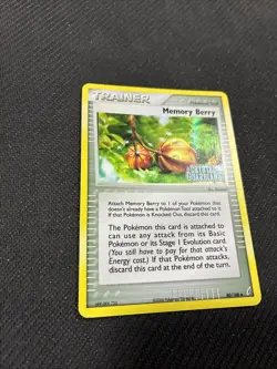 Memory Berry 80/100 ex Crystal Guardians Reverse Holo Pokemon LP - Image 2