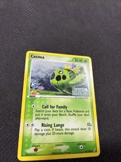 Cacnea 47/100 ex Crystal Guardians Reverse Holo Pokemon LP - Image 2