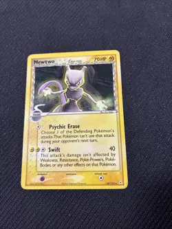 Mewtwo 24/110 ex Holon Phantoms Rare Pokemon HP - Image 1