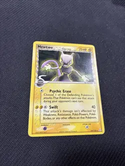Mewtwo 24/110 ex Holon Phantoms Rare Pokemon HP - Image 2