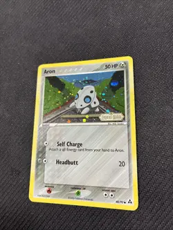 Aron 48/92 ex Legend Maker Reverse Holo Pokemon LP - Image 2