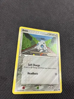 Aron 48/92 ex Legend Maker Reverse Holo Pokemon LP - Image 3