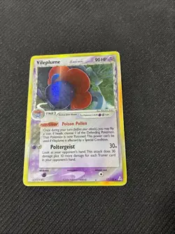 Vileplume 17/110 ex Holon Phantoms Holo Rare Pokemon HP - Image 1