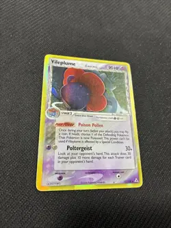 Vileplume 17/110 ex Holon Phantoms Holo Rare Pokemon HP - Image 2