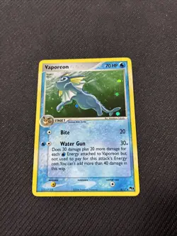 Vaporeon 6/17 Pop Series 3 Holo Rare Pokemon MP - Image 1
