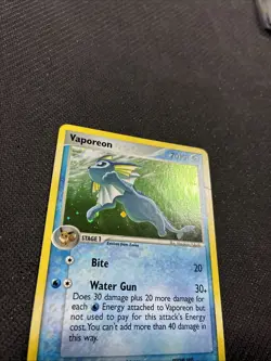 Vaporeon 6/17 Pop Series 3 Holo Rare Pokemon MP - Image 5