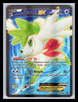 Shaymin EX 106/108 Full Art Ultra Rare XY: Roaring Skies Pokemon 2222 - Image 1