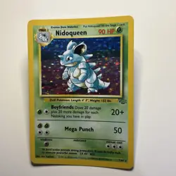 Nidoqueen 7/64 Pokemon TCG Jungle Holo Rare Card Played MP 1999 WOTC - Image 2