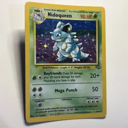 Nidoqueen 7/64 Pokemon TCG Jungle Holo Rare Card Played MP 1999 WOTC - Image 3