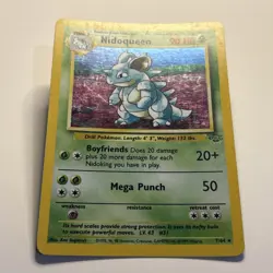Nidoqueen 7/64 Pokemon TCG Jungle Holo Rare Card Played MP 1999 WOTC - Image 4
