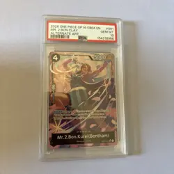 Mr.2.Bon.Kurei (Bentham) (Alternate Art) OP14-091 Azure Sea's Seven NAMI PSA 10 - Image 1