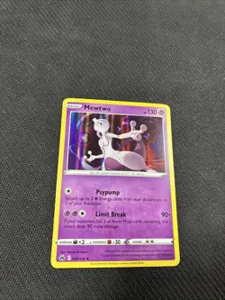 Mewtwo 059/159 Crown Zenith Holo Rare Pokemon NM - Image 2