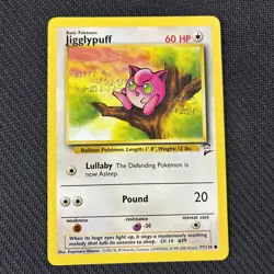 Jigglypuff 77/130 Base Set 2 1999-2000 Pokemon NM - Image 1