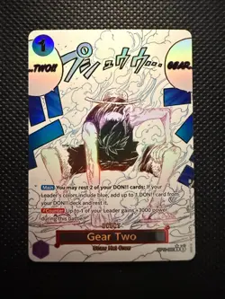 Gear Two OP11-080 (Alternate Art Event) A Fist of Divine Speed One Piece 2025 NM - Image 1