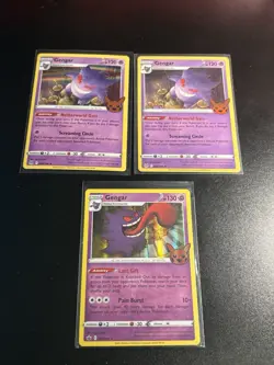 GENGAR LOT- English Gengar - Trick Or Trade 2021+2022 POKEMON LOT /3cards - Image 1