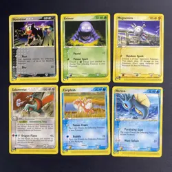 2003 Pokemon EX Dragon Non-Holo 6 Card Lot MP-LP - Image 1