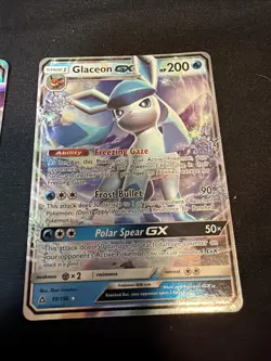 Pokemon Ultra Rare GX Lot Lucario Sm100, Espeon 61/149, Glaceon 39/156 Tcg - Image 5