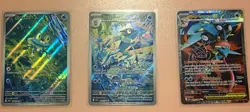 Pokemon TCG Twilight Masquerade Holo Full Art 3-Card Lot Greninja EX EN - Image 1
