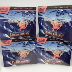 Pokemon Mega Evolution Chaos Rising ETB Sealed Mint Condition Lot of 4 - Image 1