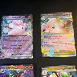 Pokemon TCG Holo EX/Mega Evolution Lillie's Clefairy + Mega Lopunny Lot (9) - Image 2
