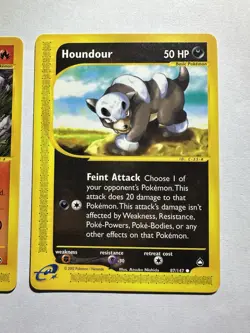 Pokemon TCG Houndour Aquapolis E-Reader Card Lot x2 86/147 87/147 NM - Image 3