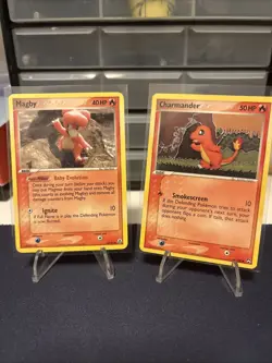 Clay Lot Of 2 Charmander 48/108 Magby 58/92 Pokemon TCG LP - Image 1