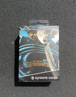Magic Mtg 100 Art Sleeves *Force of Will* Secrets Strixhaven Ultimate Guard UG - Image 1
