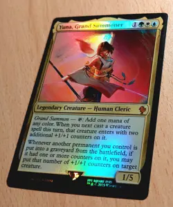 Mtg Magic: # FOIL Yuna, Grand Summoner, Hohes Medium, Commander, Final Fantasy - Image 1