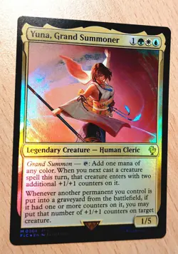 Mtg Magic: # FOIL Yuna, Grand Summoner, Hohes Medium, Commander, Final Fantasy - Image 2