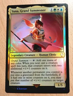 Mtg Magic: # FOIL Yuna, Grand Summoner, Hohes Medium, Commander, Final Fantasy - Image 3