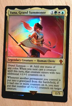 Mtg Magic: # FOIL Yuna, Grand Summoner, Hohes Medium, Commander, Final Fantasy - Image 4