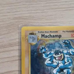 Pokemon TCG Machamp 8/102 Base Set Holo Rare 1st Edition 1999 English MP - Image 3