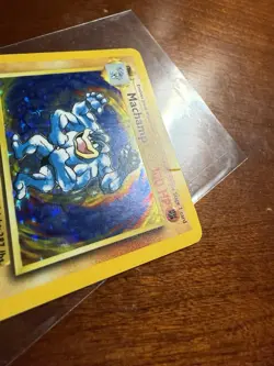 Pokemon TCG 1st edition Machamp Base Set 8/102 Holo Unlimited Holo Rare Crease - Image 2