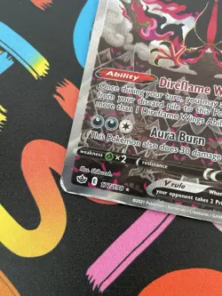 Pokemon TCG Galarian Moltres V Chilling Reign Full Art Holo Card 176/198 - Image 4