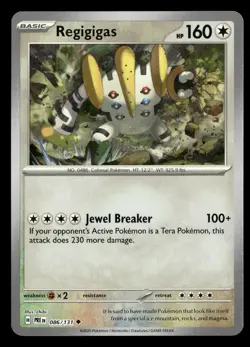 Regigigas (Poke Ball Pattern) 086/131 Uncommon Prismatic Evolutions Pokemon Card - Image 2