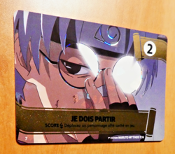 NARUTO MYTHOS 1ST ED EDITION CARD GAME HOLO CARTE 7 JE DOIS PARTIR FR NM 2026 - Image 1