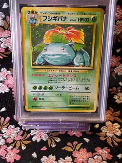 [PSA 7] Venusaur 003 1996 Base Set Old Back Holo Japanese Pokemon Card - Image 2