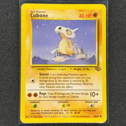 Cubone - 50/64 - Common - Jungle Set - Pokemon Card - MP - Image 1