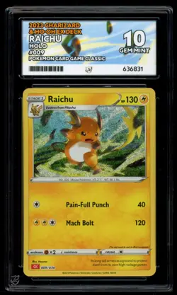 Raichu 009/034 CLB Classic Collection ACE 10 - Pokemon Card - Image 1