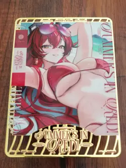 Red Hood - Goddess of Victory: Nikke - Goddess Story Gold Metal Card - Image 1