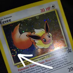 SWIRL 🌀💫 Eevee 11 Mew Kyogre Cosmos Holo Black Star Promo 2000 Pokemon Card - Image 1