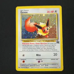 SWIRL 🌀💫 Eevee 11 Mew Kyogre Cosmos Holo Black Star Promo 2000 Pokemon Card - Image 2