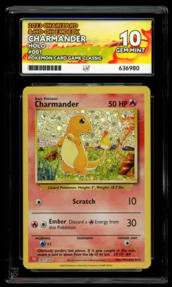 Charmander 001/034 CLB Classic Collection ACE 10 - Pokemon Card - Image 1