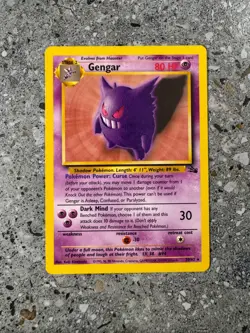 Pokemon TCG Cards Gengar 20/62 Fossil Rare EXC - Image 1