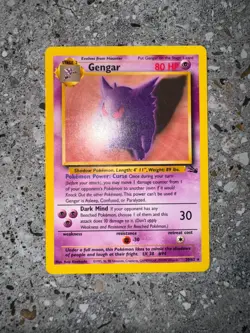 Pokemon TCG Cards Gengar 20/62 Fossil Rare EXC - Image 3