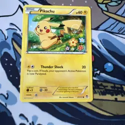 Pikachu 27/111 Furious Fist Non-Holo Pokemon Card TCG - Image 1