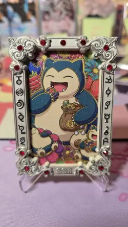 Pokemon Chinese Mengka V2 Snorlax Silver Frame Hit Card 29/66 - Image 1