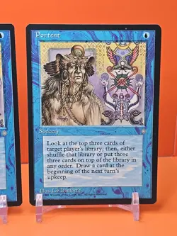 🔵❄🔵 (4) 1995 MAGIC THE GATHERING PORTENT ICE AGE UNPLAYED 🔵❄🔵 - Image 5